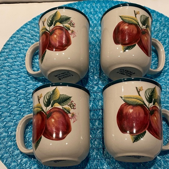 China Pearl Other - Vintage China Pearl Casuals Set of 4 Ceramic Mugs